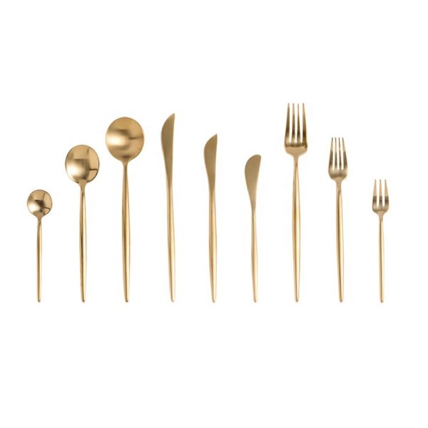 High quality Stainless steel 304 gold flatware 1