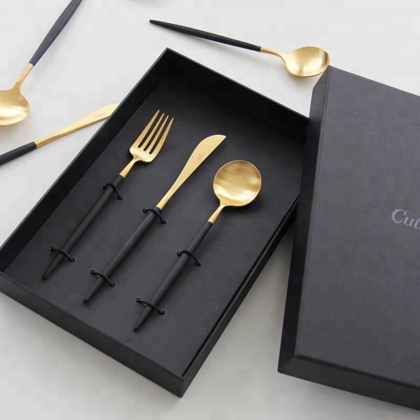 High quality Stainless steel 304 gold flatware 4