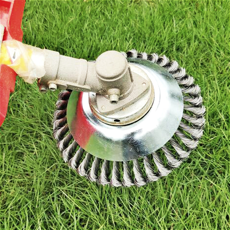 New Hot Best Selling 150mm/200mm Steel Wire Trimmer Head Grass Brush