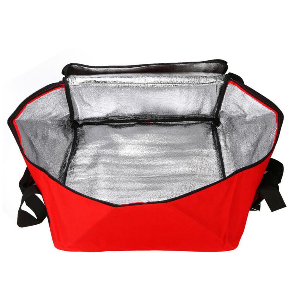 16 Inch Portable Pizza Cake Delivery Bag Picnic Package Red Cooler ...