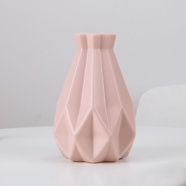 Flower Vase Decoration Home Plastic Vase White Imitation Ceramic Flower Pot Flower Basket Nordic