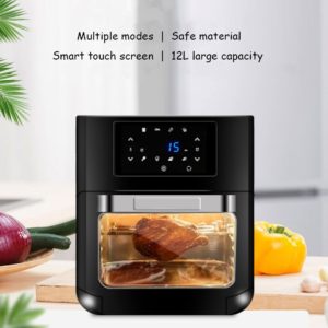 12L 1500W Air Fryer Oven Toaster Rotisserie and Dehydrator With LED Digital Touchscreen 16-in-1