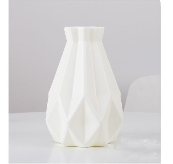 Flower Vase Decoration Home Plastic Vase White Imitation Ceramic Flower Pot Flower Basket Nordic