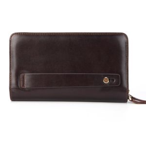 Business Genuine Leather Clutch Wallet Men Long Leather Phone Bag Purse Male Large Size Handy Coin Wallet Card Holder Money Bag