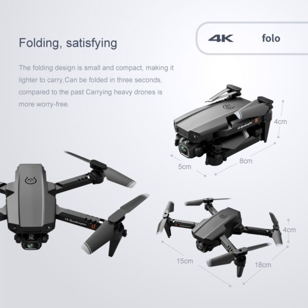 2021 New Mini Drone XT6 4K 1080P HD Camera WiFi Fpv Air Pressure Altitude Hold Foldable Quadcopter RC Drone Kid Toy GIft