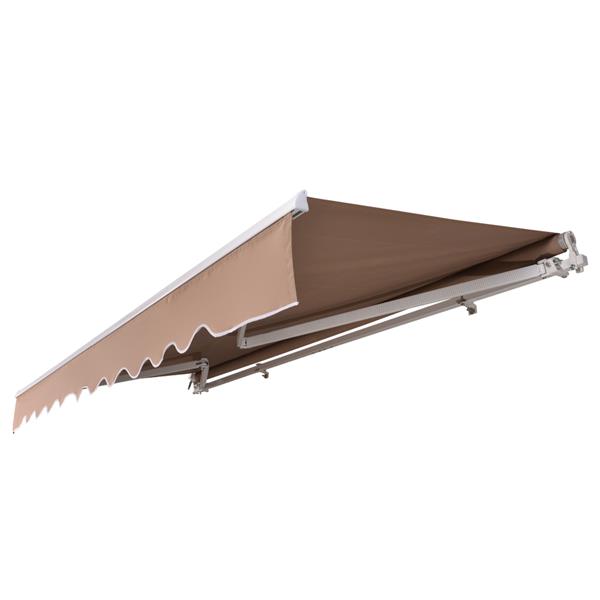 Two Colors 13x8 ft Retractable Awning Resisting Rain or Scorching Sun Coming into your House