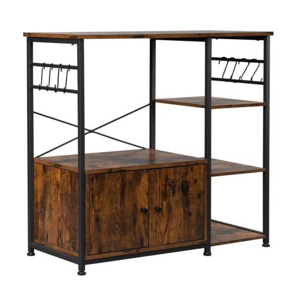 4-Layer Kitchen Storage Shelf Baker's Rack Industrial Wind ...