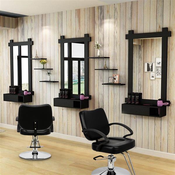 Hair Salon Barber HC106 Woman Barber Chair Hairdressing Chair Black US Warehouse IN Stock