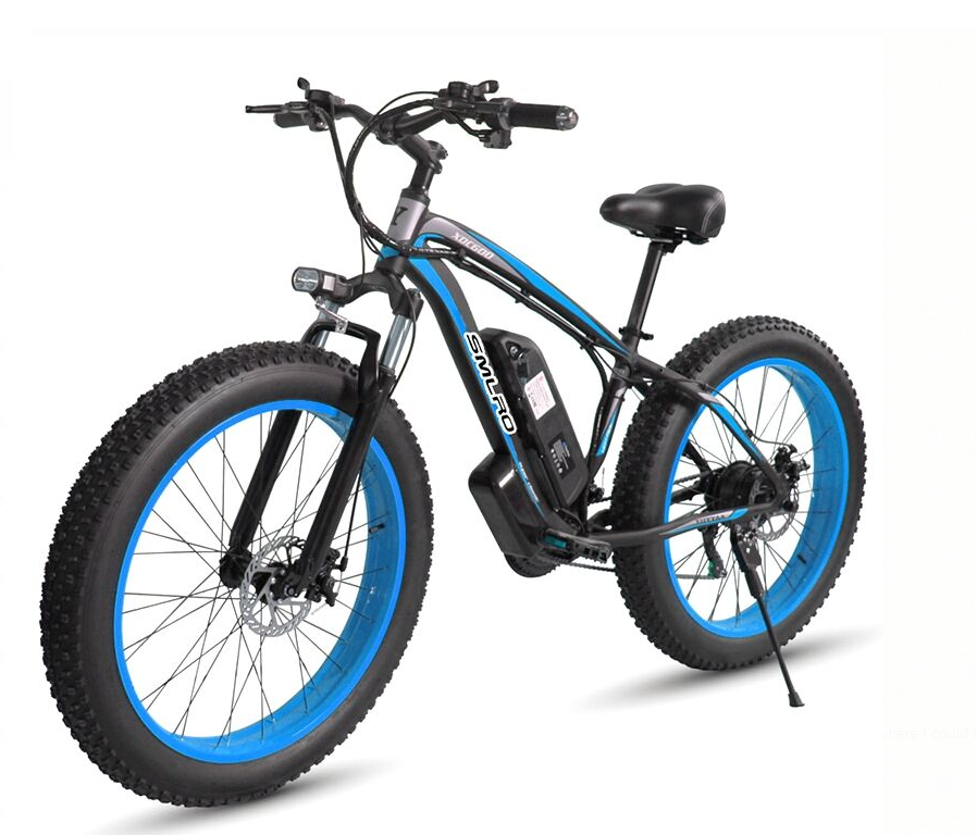 eBike 48V 500W E-Bike 13AH Battery Electric Bike 26x4.0 inch Fat Tire E ...