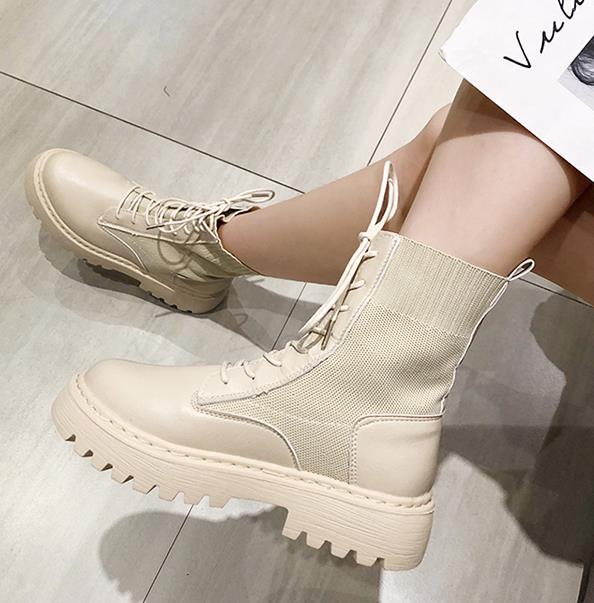 Ankle Boots for Women 2020 Autumn Motorcycle Boots Thick Heel ...