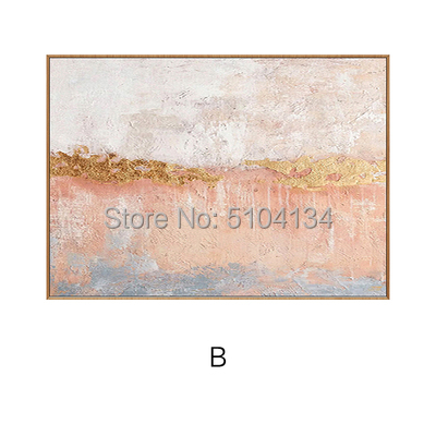 Hand Painted Abstract oil Painting on Canvas Art Poster Wall Picture Painting for Living Room Sofa Decoration Gold