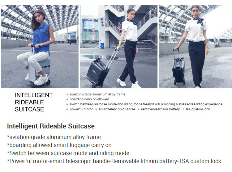 Luggage case electric car,Can be Riding suitcase,Smart travel trolley case,Multi-functional valise,High-end Boarding box